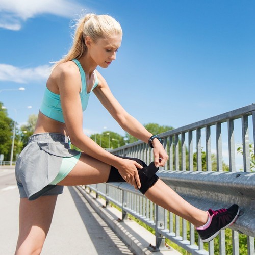 KNEE Compression Adjustable Brace Belcro Meniscus Tear ACL MCL Pain PROFESSIONAL - Picture 6 of 7