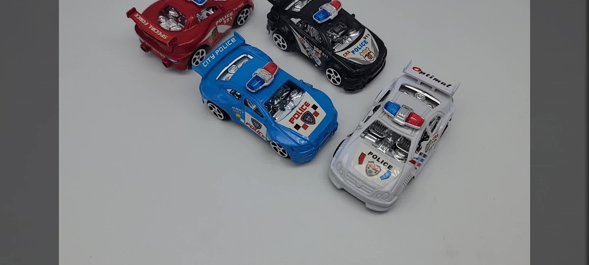 Colorful Pullback Mini Police Toy Cars (12 Pack) (3