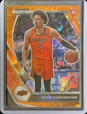 Cade Cunningham - 2021-22 Panini Prizm Draft Picks - Rookie - Orange Cracked Ice