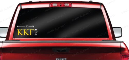 Calcomanía Kappa Kappa Gamma Hermandad Coche Ventana Parachoques Vinilo Pegatina 8""x2.7"" Regalo - Imagen 5 de 8