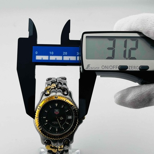 TAG Heuer Professional Cell WG1220-KO Cuarzo Gris Dial Cinturón pelado y dañado 3 - Imagen 6 de 18