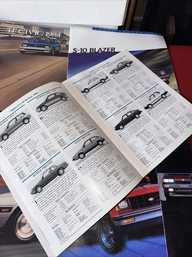 Vintage 80s Catalog Honda Civic Mazda Chevy Blazer Import Lot - Picture 6 of 23