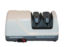 Chef's Choice Diamond Hone Sharpener Model 314 electric 2-stage white WORKS!