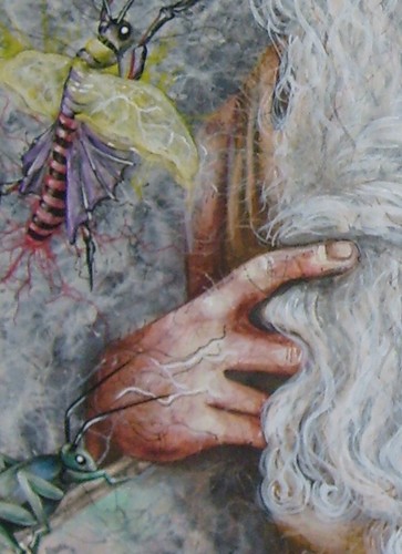 mose ritratto vecchio testamento quadro dipinto arte sacra pittura religiosa oro - Picture 5 of 24