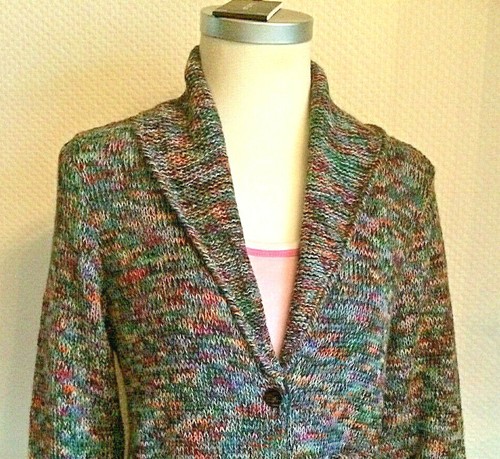KERO ❤️ M Jacke bunt-mel REIN BIO BABY-ALPAKA*Neu*LP*219*€ BLAZER hand-gef+gestr - Bild 3 von 23