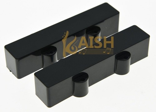 Par de cubiertas negras selladas para pastilla de bajo cuello/puente para bajo J de jazz de 4 cuerdas - Imagen 3 de 3