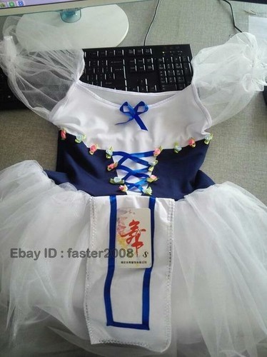 Mujeres Elegante Vestido de Ballet Mangas Puff Vestido de Baile Disfraz Moda Leotardo Chic - Imagen 4 de 7