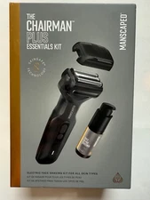 New $100 Manscaped The Chairman™ Plus ELECTRIC FOIL FACE SHAVER Essentials Kit