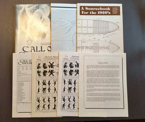 Call of Cthulhu RPG 2nd Edition 1" Box Set Chaosium 1983 complete except dice - Picture 8 of 9