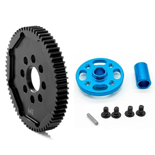 Juego de engranajes de alta velocidad Metal 63T 64T 66T 71T para 1/10 Tamiya 54500 RC TT02 Drift Ca - Imagen 6 de 17