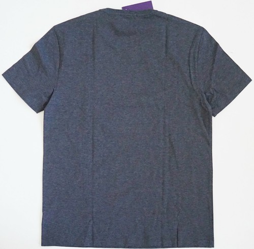 🆕️ RALPH LAUREN PURPLE LABEL SIGNATURE LOGO Gray Cotton Short-Sleeve T-Shirt M - Picture 5 of 6
