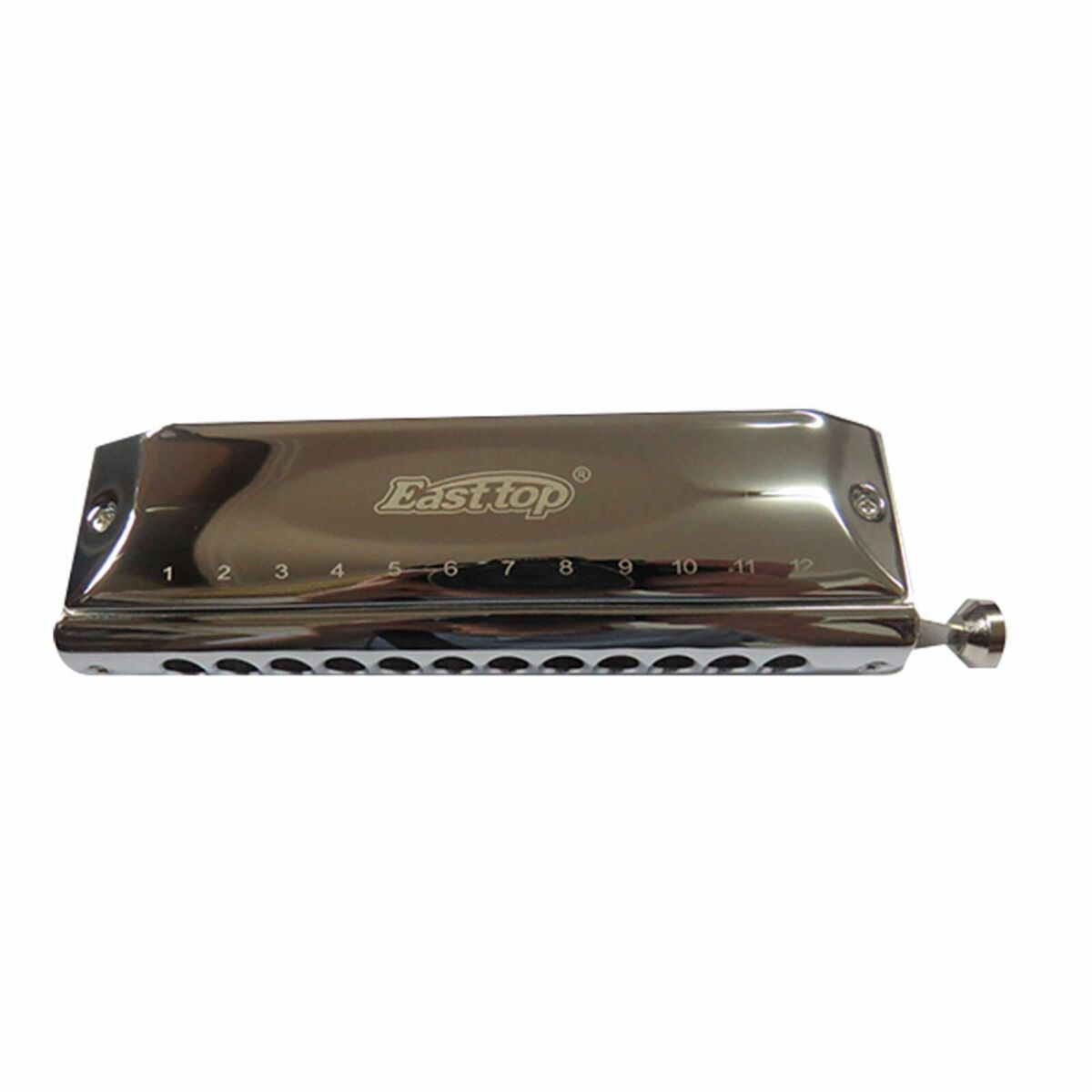 EASTTOP Chromatic Harmonica Low C key w Brass Comb 12Hole 48Tone