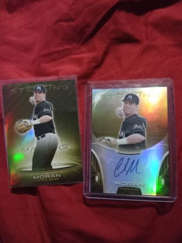 MLB COLIN MORAN AUTO /50 TOPPS STERLING & /50 STERLING NON AUTO BOWMAN