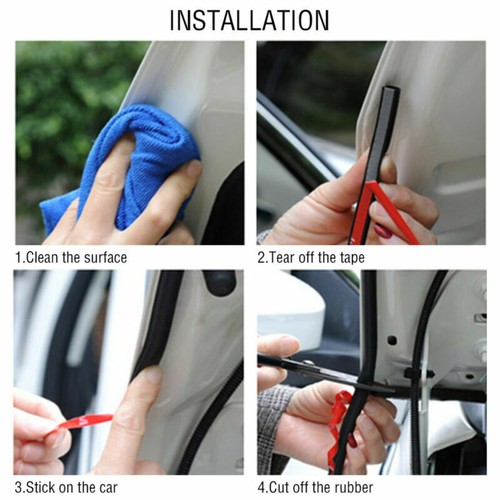 Door Rubber Seal Strips Weather Draft Wind Noise Reduction Kit For Infiniti FX - Picture 12 of 12
