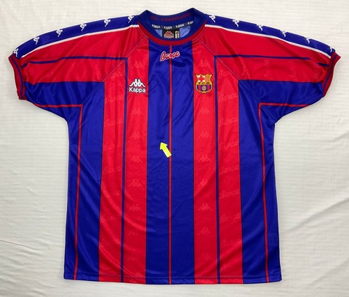 Kappa FC Barcelona 1997 1998 VINTAGE Home Football Shirt Soccer Jersey Size XL - Picture 6 of 23