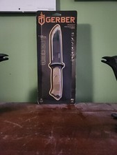  Gerber Prodigy Fixed Knife Coyote Brown w/ Sheath (Fine Edge, Made in USA)
