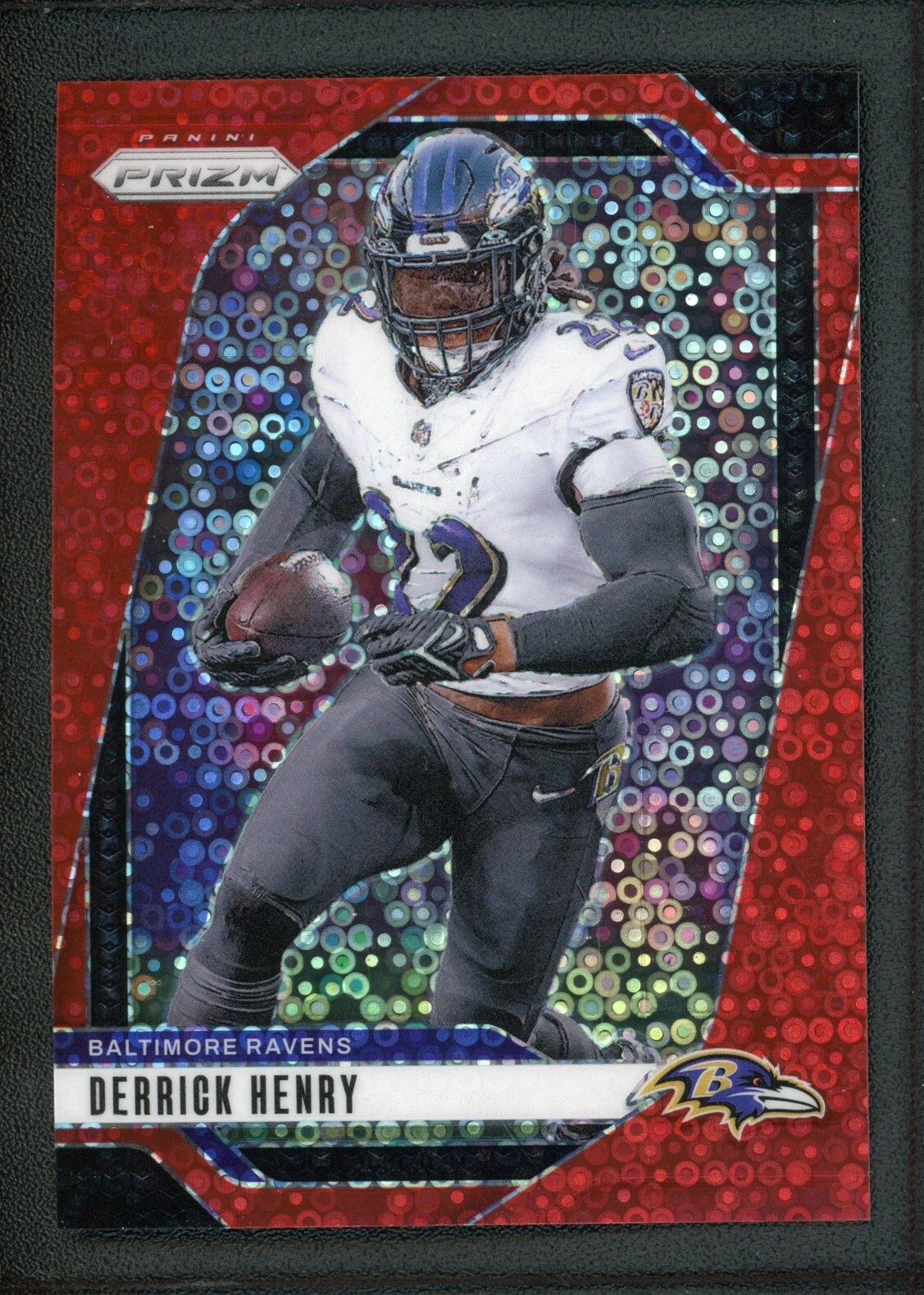 2024 DERRICK HENRY 47/75 PANINI PRIZM DISCO RED FOOTBALL NFL