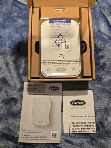 NEW Genuine Carrier Smart Thermostat Model TSTATCCEWF-01 - Picture 2 of 5