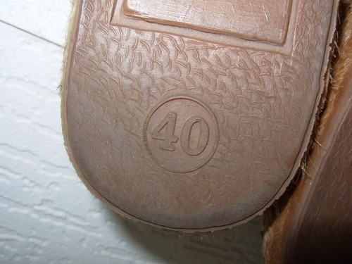 Espadrilles Marrons à Pois P.40 (chausse petit = 39) - Imagen 6 de 8