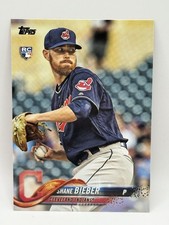2018 TOPPS UPDATE #US198 SHANE BIEBER CLEVELAND INDIANS RC