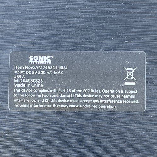 Teclado Sonic The Hedgehog con ratón probado funciona. - Imagen 6 de 7