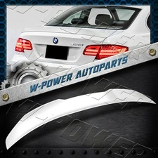W-Power Pearl White For 2007-2013 BMW 3-Series Coupe E92 Rear Trunk Spoiler Wing