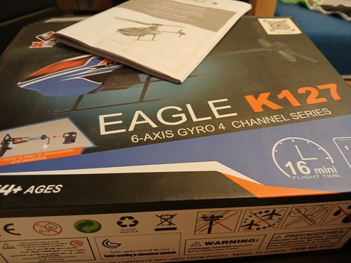 Eagle RC Single Blade K127 6 Axis Gyro 4 CH Hubschrauber Mini Helikopter NEUOVP  - Bild 6 von 6