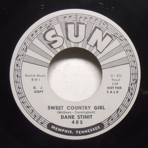 Dane Stinit - Sweet Country Girl - 1967 SUN Promo 45 - Picture 1 of 2