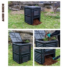 Elora Compost Bin 300L Composter Food Waste Recycling Kitchen Garden Scrap Aerat