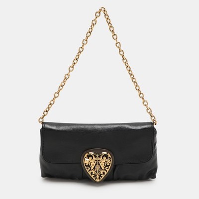 Gucci Black Leather Hysteria Chain Shoulder Bag | eBay