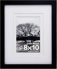8X10 Picture Frame Made of Solid Wood Covered by Plexiglass, for Pictures 4X6 or