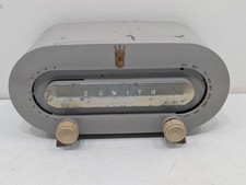 Vintage Zenith "Racetrack" Tube Radio Model H511G Mid Century Modern 50s