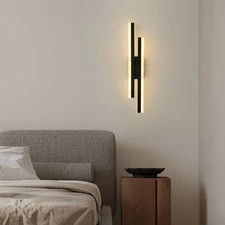 LED Wall Light Sconce Wall Lamp Bedside Lamps Lighting Wall Fixture Dimmable USA