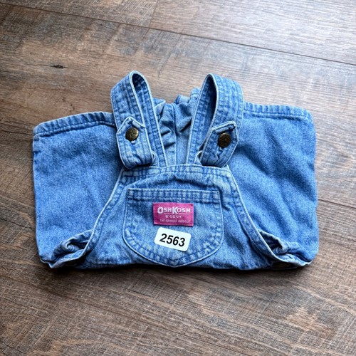 Vintage Oshkosh B'Gosh Shortalls Bubble Strampler BABY MÄDCHEN 2T LÄTZCHEN USA - Bild 3 von 9