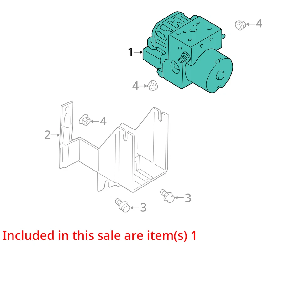 ABS Pump Anti-Lock Brake Part Assembly Fits 00-05 ECLIPSE 1872322 Foto 3 de 4