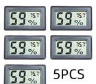 5 Pack Digital LCD Thermometer Hygrometer Indoor Temperature Humidity Meter °F