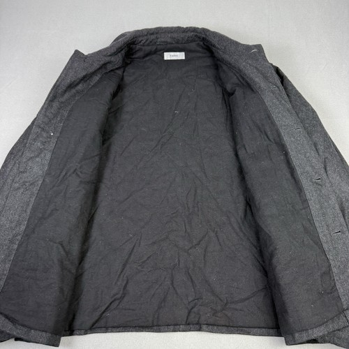 Nicole Farhi Jacke Herren Large grau Wollmischung Overshirt wattiert Kragen Shacket - Bild 7 von 12