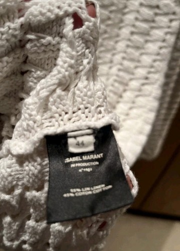 Isabel Marant Etoile Harriet Crochet Dress White Size 44 UK 12/14 US 8/10 Fifty - Picture 6 of 7