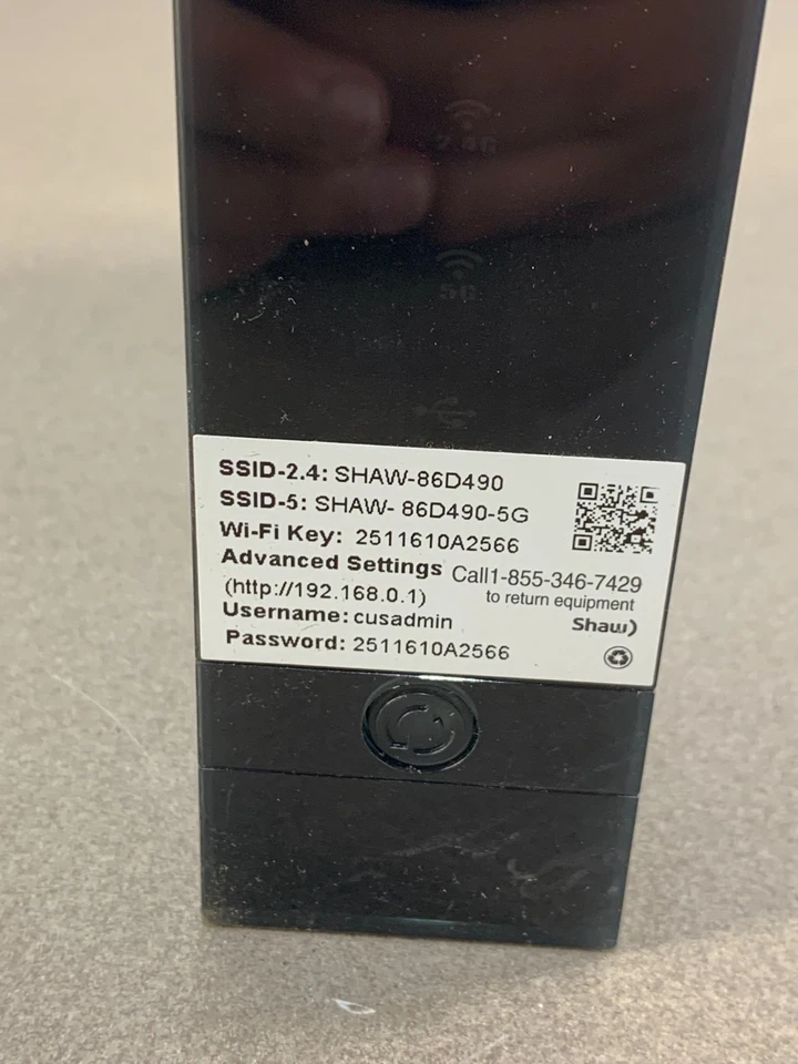 Hitron WiFi Gateway Modem Router Dual Band Black CGNM-2250 - Image 3 of 4