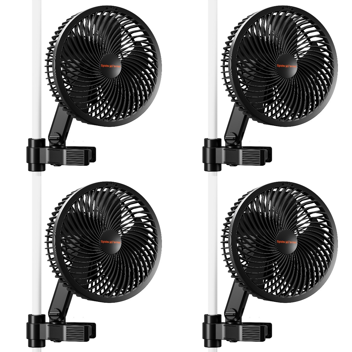 Spider Farmer Smart 6" Grow Tent Fan EC Motor, Auto Oscillat