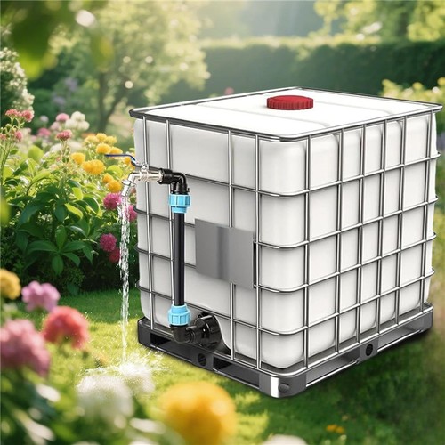 IBC Schwanenhals 3/4" Auslaufhahn Adapter Zubehör Für Container Regenwassertank - Bild 5 von 8