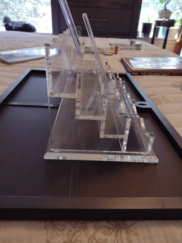 Premium Business Holder 12 Slot 4 Tier-Heavy Duty Clear Acrylic $75 Value!!!! - Picture 4 of 11