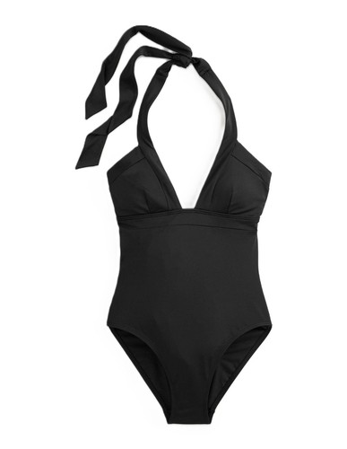 BODEN Ithaca Swimsuit Halter Neck Blue Blk Swim Size 6 8 10 12 14 16 22 Reg Long - Picture 10 of 26