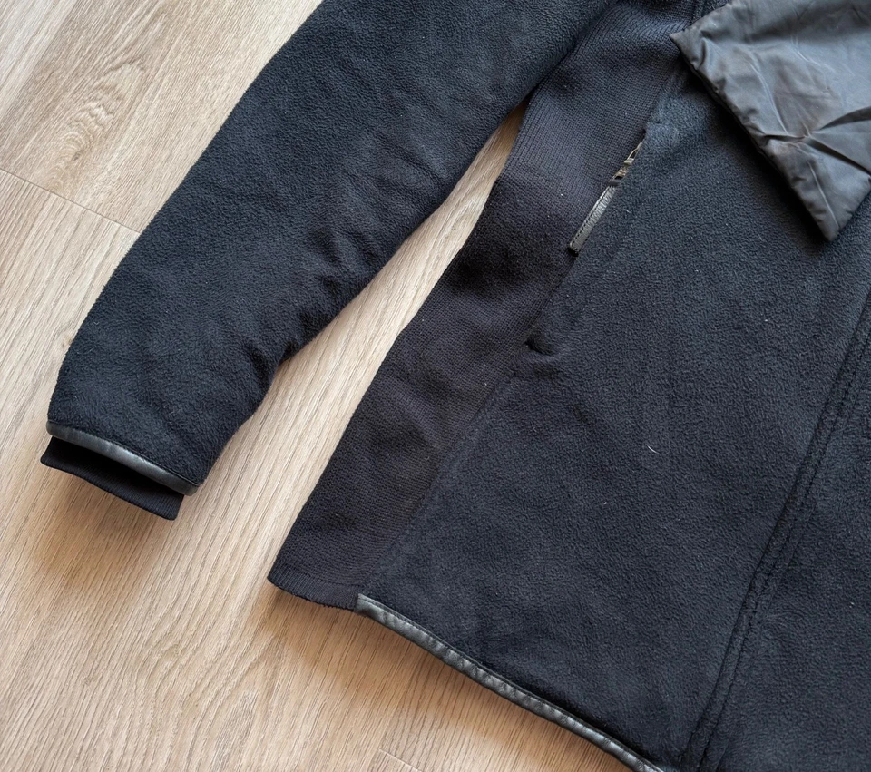 Vintage Archive Prada Navy Blue Fleece/ Nylon Jacket - Image 3 of 4