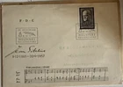 Finland 1957 In memory of Jean Sibelius Composer FDC