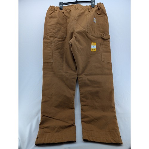Pantalone Carhartt Loose Fit Washed Duck isolato marrone nuovo con etichette taglia Large  - Foto 6 di 6