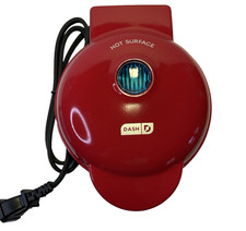 DASH Mini Waffle Maker 4 in. Nonstick, Model DMW001RD Red