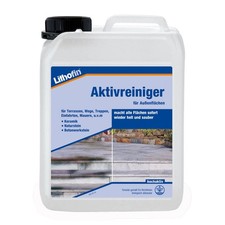 Lithofin Aktivreiniger Außenreiniger Steinflächen Keramik Naturstein 2,5 L 
