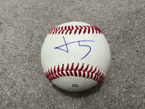Pelota de béisbol autografiada firmada por Jonah Tong de los Mets de Nueva York certificado de autenticidad