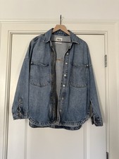 Zara Denim Jacket Oversized Size Small